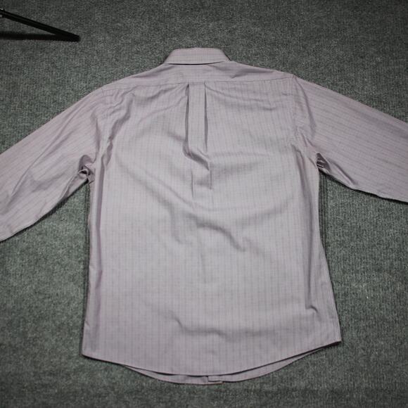 Vintage Brooks Brothers Button Down Shirt Mens 16 4/5 Purple Graph Check Plaid - Picture 5 of 7